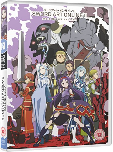 Sword Art Online II Part 4 DVD cover with anime characters and a monster.