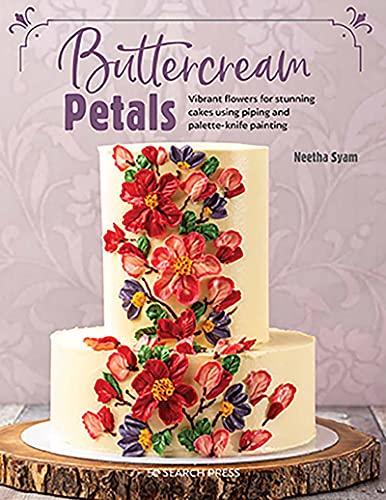Book cover featuring a tiered white cake decorated with buttercream flowers.