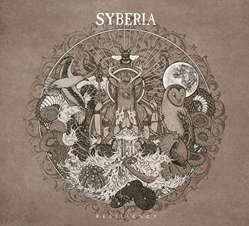 CD cover with ornate illustration of animals and a crescent moon.