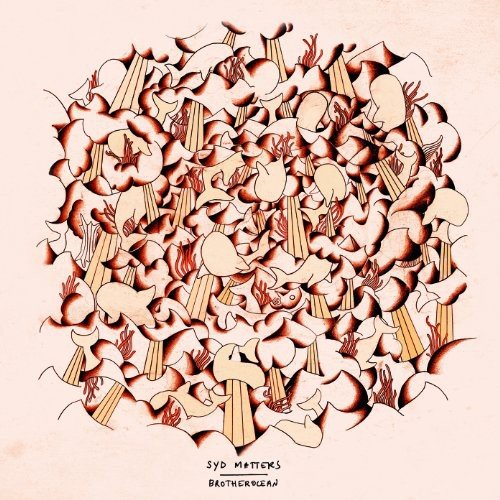Abstract illustration of waves and hands, album cover for Syd Matters’ Brotherocean.