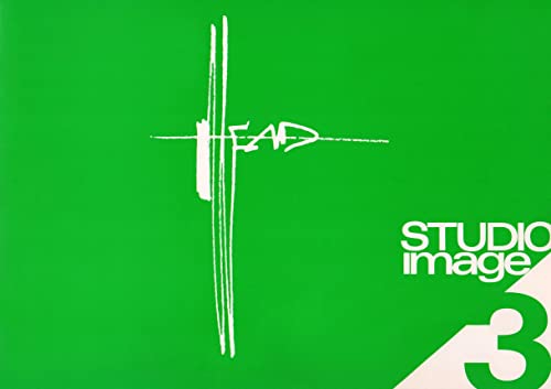 Green background with white abstract line drawing and text “Studio Image 3”.