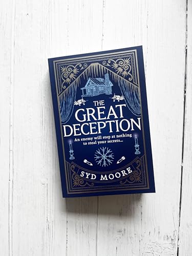 Book cover for "The Great Deception" with a house illustration.