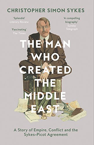 Book cover featuring a portrait of Christopher Simon Sykes amid historical objects.