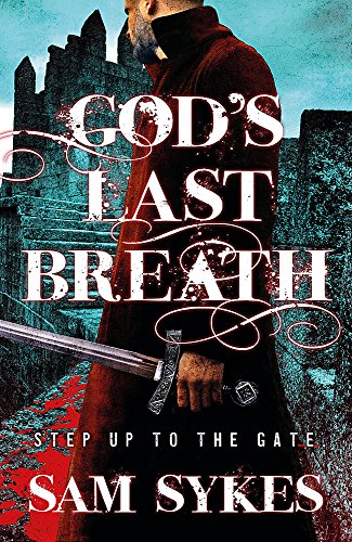 Book cover: bearded man with sword, castle backdrop, red title text.