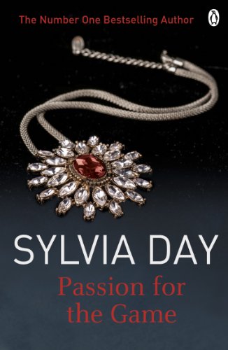 Book cover with silver necklace and red jewel, author Sylvia Day.
