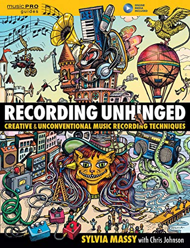 Book cover with colorful illustration of musical instruments and a cat.