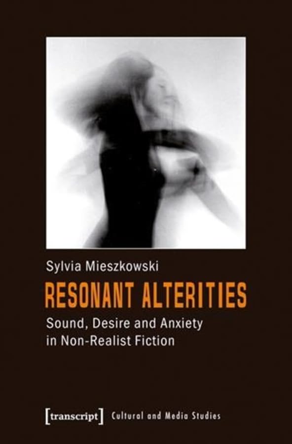 Book cover: "Resonant Alterities" with blurred figure and bold text.
