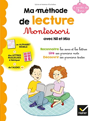 Book cover with children reading, illustrating a Montessori reading method.