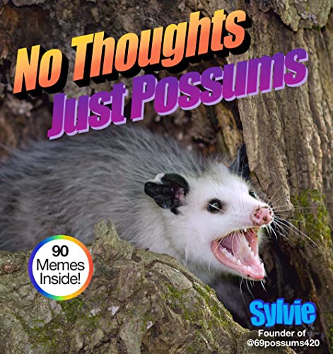 Book cover featuring a close-up of an opossum with an open mouth.