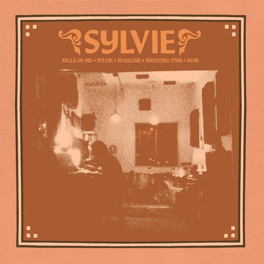 CD cover for Sylvie, featuring a grainy, orange-toned interior scene.
