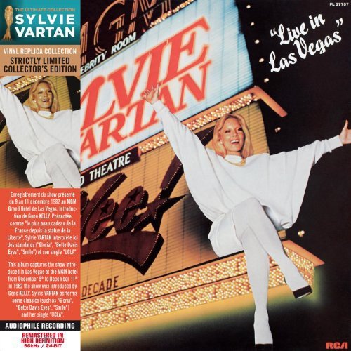 Sylvie Vartan album cover, "Live in Las Vegas," featuring a performer in white.