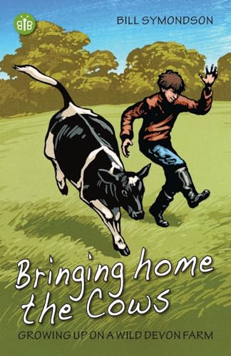 Book cover: boy running with a cow in a rural landscape.