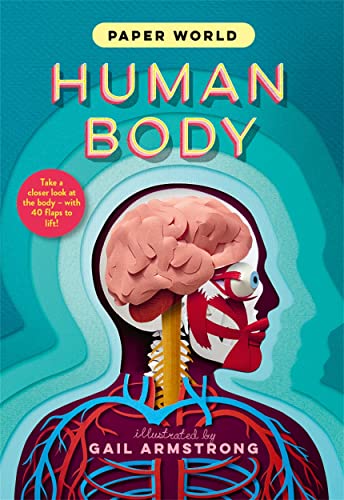 Book cover featuring a paper-cut style illustration of a human head and torso anatomy.