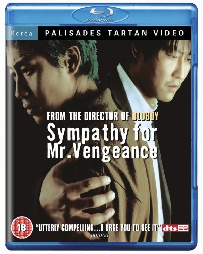 “Sympathy For Mr. Vengeance” Blu-ray cover featuring two men in profile.