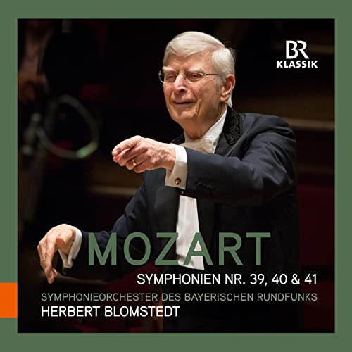 CD cover featuring conductor Herbert Blomstedt and "Mozart" text.