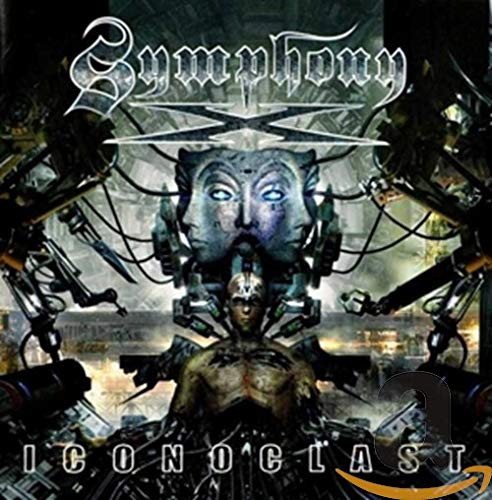 Symphony X album cover: a cyborg head with a human figure below.