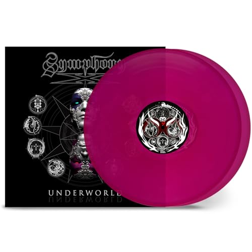 Symphony X “Underworld” vinyl record, pink disc and cover art.