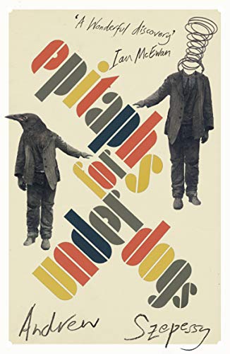Book cover with figures in suits, one with a bird’s head.