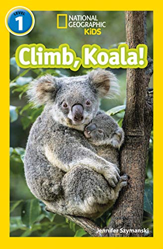 Book cover featuring a mother koala and joey clinging to a tree.