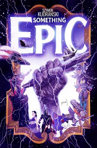 Comic book cover featuring a giant hand and fantastical figures.