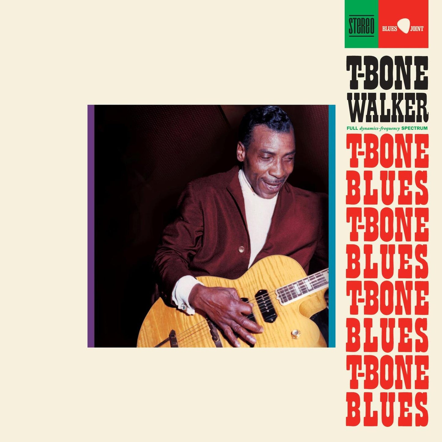 T-Bone Walker portrait on album cover with red text and background.