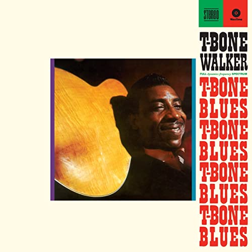 T-Bone Walker portrait on album cover with guitar, red and gold text.
