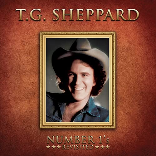 Album cover featuring T.G. Sheppard in a gold frame against a textured red background.