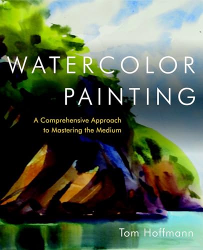 Book cover for “Watercolor Painting” with abstract watercolor shapes.