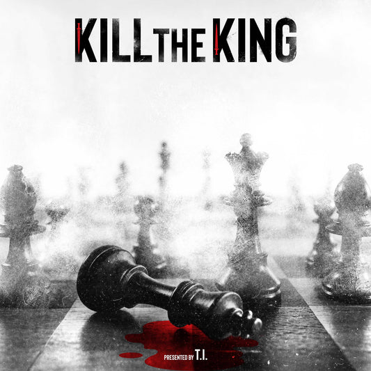 Album cover for T.I.'s "Kill the King" featuring fallen chess pieces.