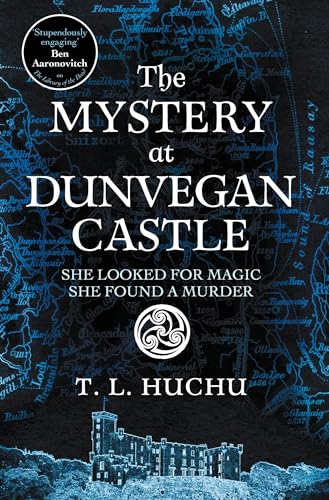 Book cover: "The Mystery at Dunvegan Castle" with castle illustration.