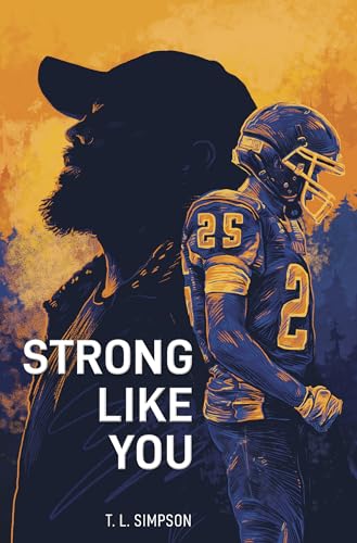 Book cover: Silhouette of a football player with the title "Strong Like You".