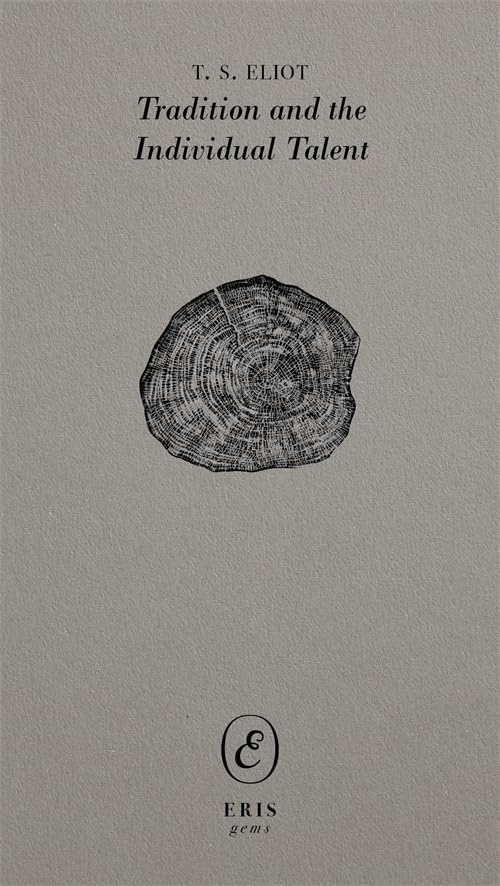 Book cover with T.S. Eliot's title and a black sketch of tree rings.