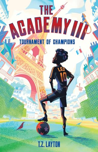 Book cover: boy with soccer ball in front of the Eiffel Tower.