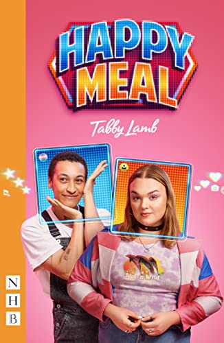 Book cover: "Happy Meal" featuring two young people with digital frames.