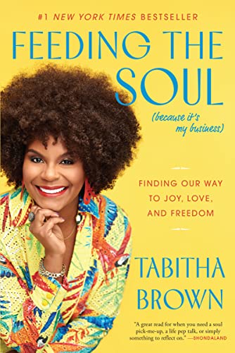 Book cover featuring Tabitha Brown with large afro and yellow background.