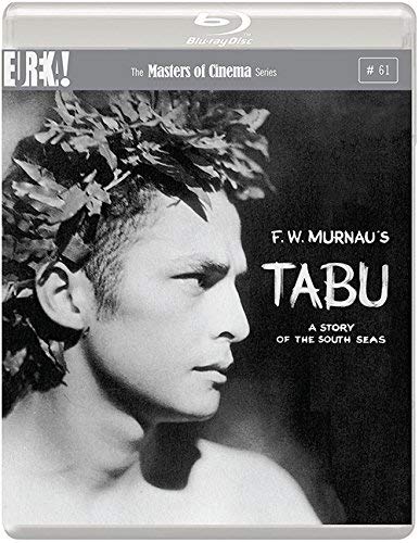Black and white Blu-ray cover featuring a man wearing a leafy crown.