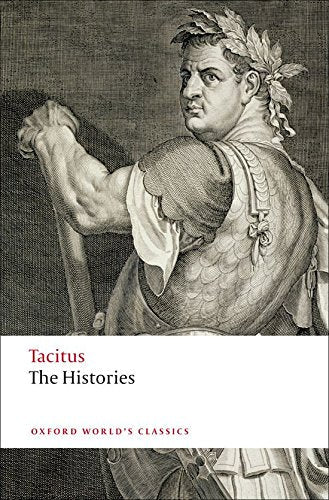 Book cover: portrait of a Roman man in armor, “The Histories” title.