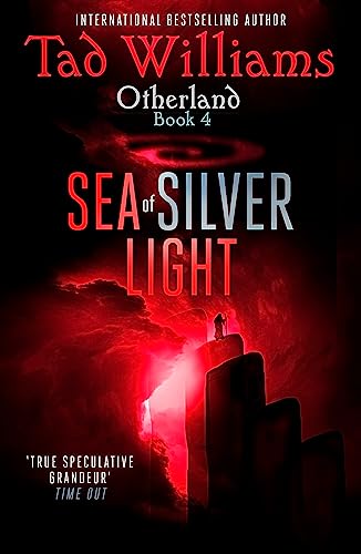 Book cover: dark red and black with a silhouetted figure on a cliff.