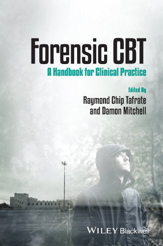 Book cover: "Forensic CBT" with a blurred image of a hooded figure.