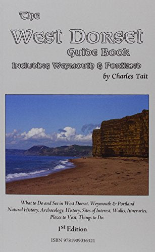 Cover of "West Dorset Guide Book" featuring a coastal cliff and beach.