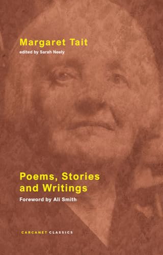 Book cover with a portrait of Margaret Tait, featuring yellow text on a brown background.