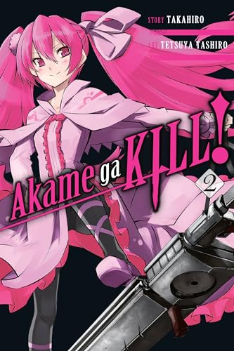 Akame Ga Kill! volume 2 cover featuring a pink-haired woman with a gun.