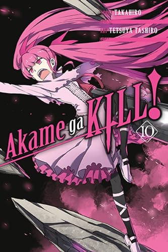 Akame ga Kill! volume 10 manga cover featuring a pink-haired character.