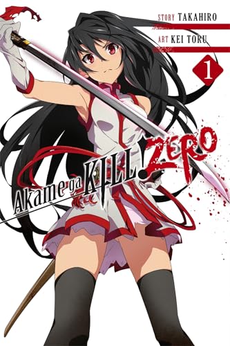 Akame Ga Kill! Zero, Vol. 1 manga cover featuring a girl with a sword.