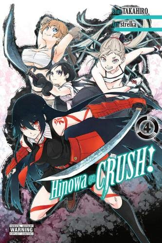 Manga cover with three young women and large, stylized blades.
