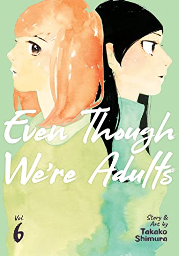 Book cover: two women in profile with watercolor style illustration.