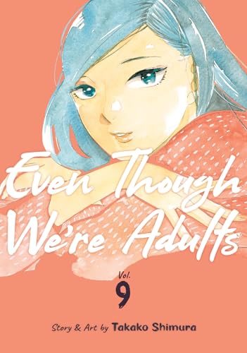 Manga volume 9 cover with a watercolor portrait of a young woman.