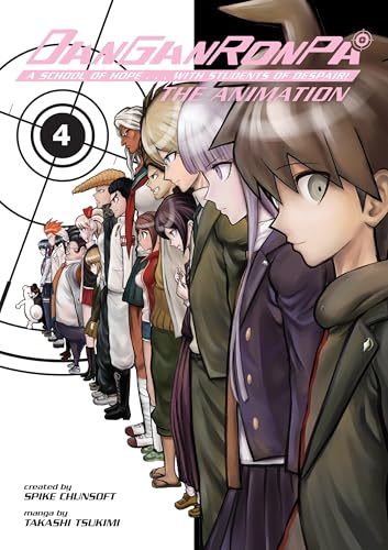 Danganronpa: The Animation Volume 4 DVD cover featuring anime characters in a line.