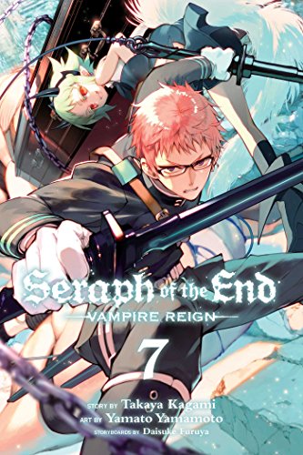 Manga cover: two anime characters with swords, title "Seraph of the End.