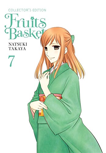 Fruits Basket Vol. 7 cover: manga illustration of a girl in green kimono.